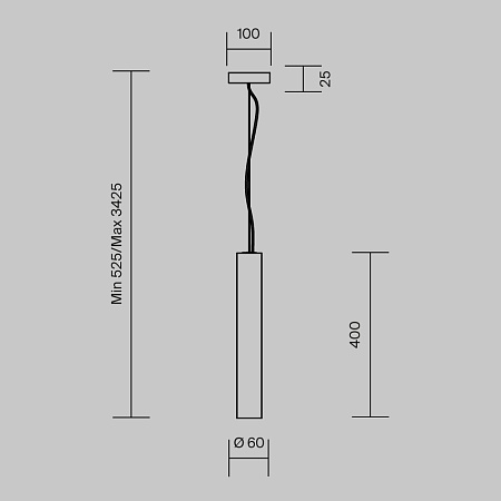 Подвесной светильник Maytoni MOD461PL-L5GRK - фото