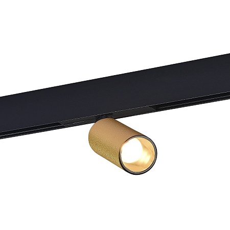 Магнитный трековый светильник Золотистый LED 1*12W 3000K 500Lm Ra>90 IP20 D50xH173 48VV ST807.236.12 - фото
