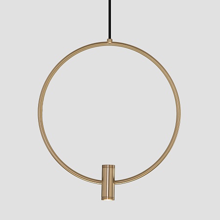 Подвесной светильник Eurosvet 50257/3 LED черный/ латунь - фото