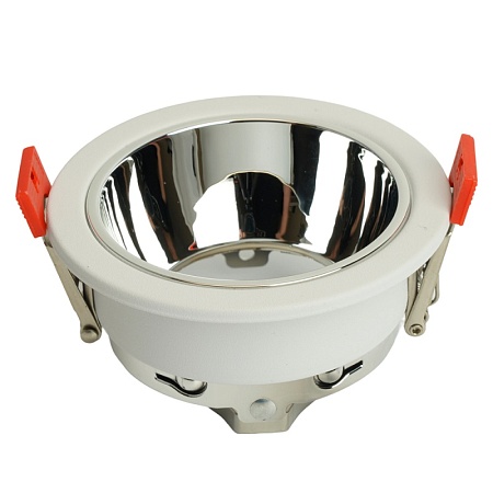 Светильник встраиваемый Feron DL3102 потолочный MR16 G5.3 белый + хром - фото