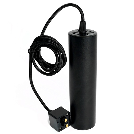 Светильник Feron AL196 трековый однофазный на шинопровод под лампу на подвесе GU10, черный - фото