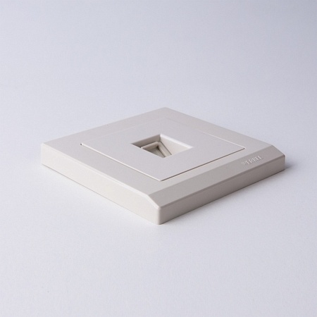 Рамка из пластика на 1 пост Stark слоновая кость WL04-Frame-01-ivory - фото