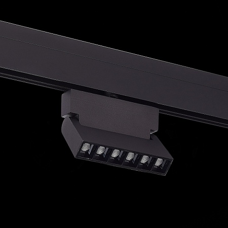 Магнитный трековый светильник Черный LED 1*6W 4000K 532Lm Ra>90 36° IP20 L120xW22xH134 ST362.446.06 - фото