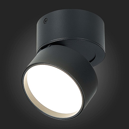 Светильник потолочный поворотный Черный LED 1*9W 4000K 720Lm Ra>90 120° IP20 D85xH87 17 ST651.442.09 - фото