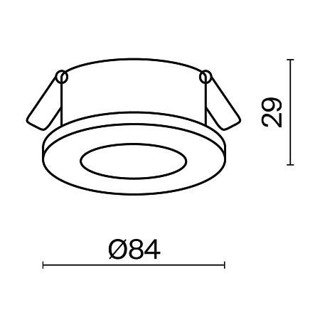 Встраиваемый светильник Technical DL083-01-GU10-RD-B - фото