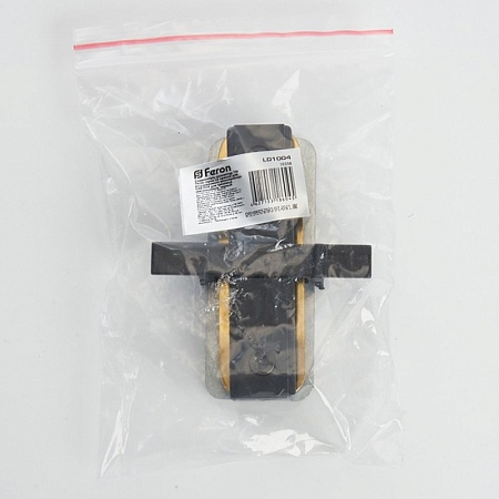 Коннектор прямой однофазный для встраиваемого шинопровода, черный, LD1004 - фото