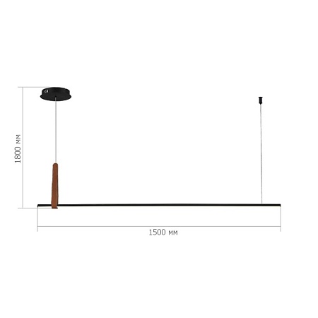 Светильник подвесной ST-Luce Черный/Черный, Терракотовый LED 1*24W 4000K SL6131.403.24 - фото
