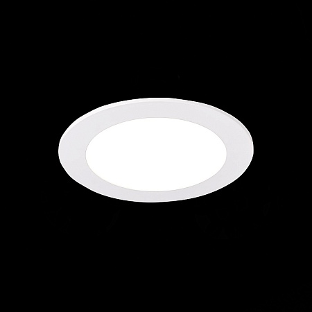 Св-к встр. Белый LED 1*9W 3000K 585Lm Ra80 110° IP20 D145xH8 90-265V ST209.538.09 - фото