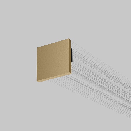 Brass Line Заглушки для накладного шинопровода латунь 2шт 85230/00 Elektrostandard - фото