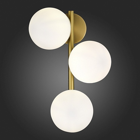 Светильник настенный Золотистый/Белый E27 3*60W SLE1191-201-03 - фото