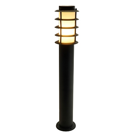 Светильник садово-парковый Feron DH047-650, Техно столб, 18W E27 230V, черный - фото
