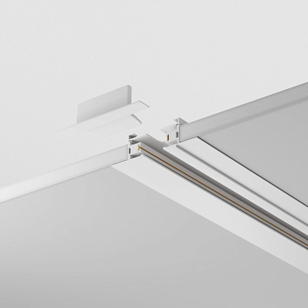 Трековая система Technical встраиваемая однофазная (220 Вольт) белая 300x300 TS-S-300-TR022-1-GU10-W