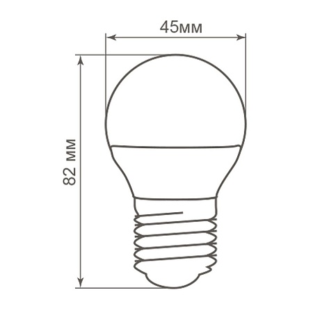 Лампа светодиодная Feron LB-38 Шарик E27 5W 175-265V 4000K - фото