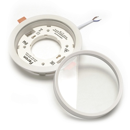 Светильник встраиваемый Feron DL704 потолочный GX70 белый круг IP44 - фото