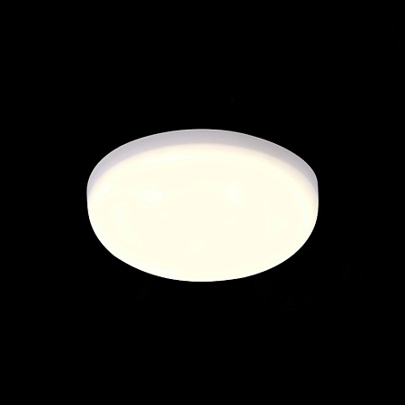 Св-к встр. Белый LED 1*8W 3000K 690Lm Ra80 180° IP44 D90xH20 85-265V ST700.538.08 - фото