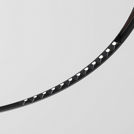 Slim Magnetic Трековый светильник для радиусного шинопровода 12W 4200K Intenso чёрный Ø 1200мм 85186/01 Elektrostandard - фото