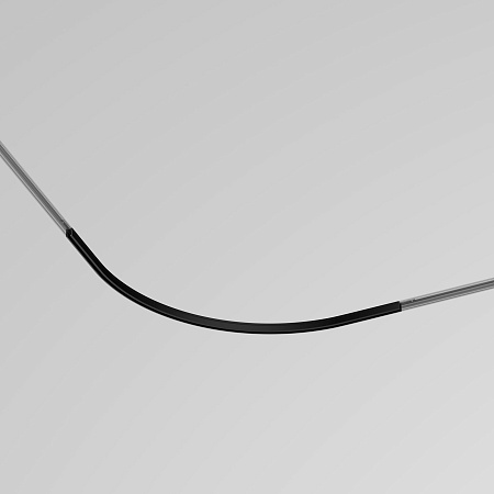 Коннектор радиусный R600 накладной Levity черный - фото