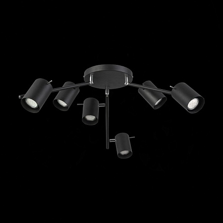 Светильник потолочный ST-Luce Черный/Черный GU10 6*7W SL597.402.06 - фото