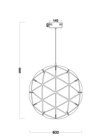 Подвесной светильник Freya Amber FR5099PL-L52CH - фото