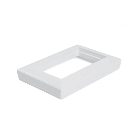 Рамка  2-местная (без перемычки),  пластик, STEKKER, PFR00-7012-01, серия Катрин, белый - фото