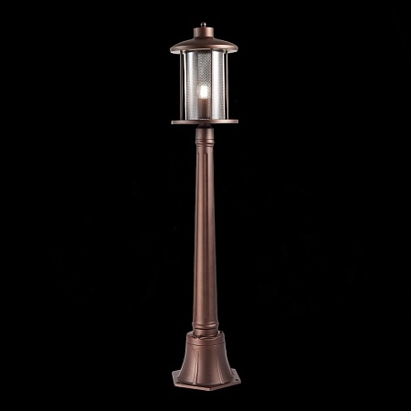 Светильник уличный наземный ST-Luce Темный кофе/Прозрачный, Темный кофе E27 1*60W SL080.415.01 - фото