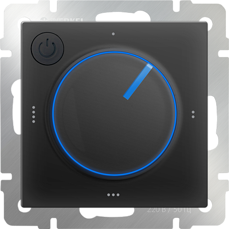 Терморегулятор электромеханический для теплого пола черный WL08-40-01 - фото