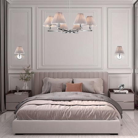 Подвесной светильник Eurosvet 60136/6 хром/серый - фото