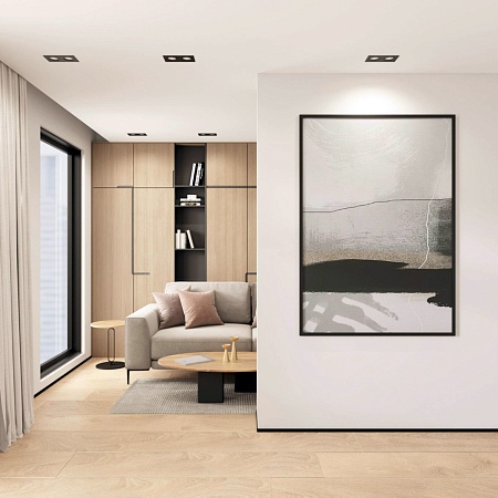 DK2122-BK Встраиваемый светильник, IP 20, 50 Вт, GU10, черный, алюминий - фото