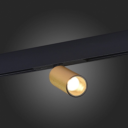 Магнитный трековый светильник Золотистый LED 1*12W 3000K 500Lm Ra>90 IP20 D50xH173 48VV ST807.236.12 - фото