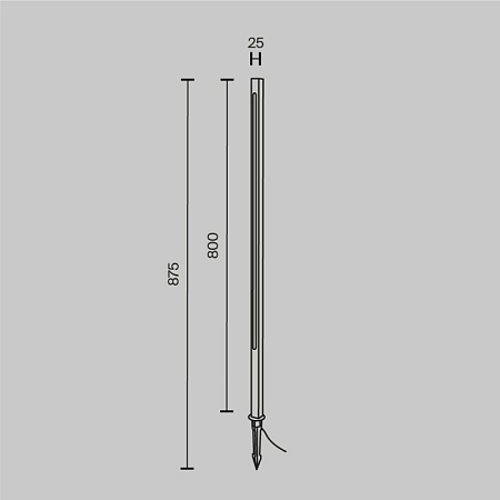 Ландшафтный светильник Outdoor Pole O440FL-L12GF3K - фото