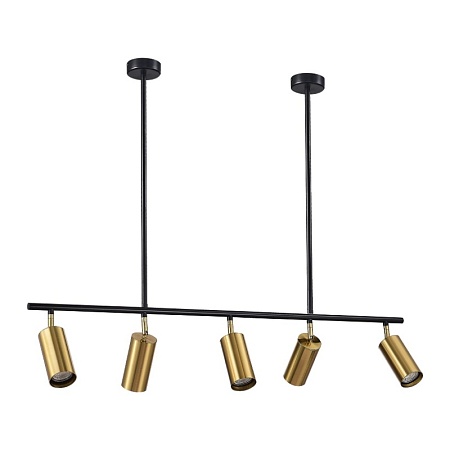 Светильник подвесной ST-Luce Черный/Латунь GU10 5*5W 4000K SL1206.413.05 - фото