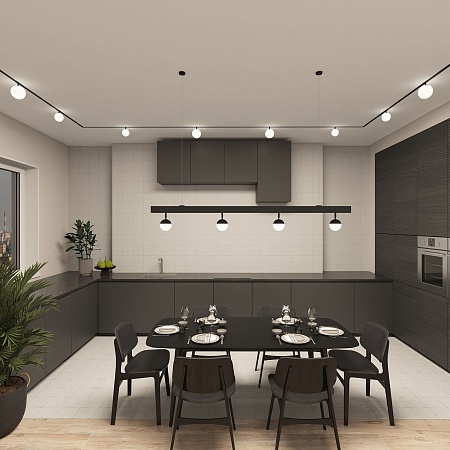 Светильник на шине Denkirs SMART MOON DK8050-BK - фото