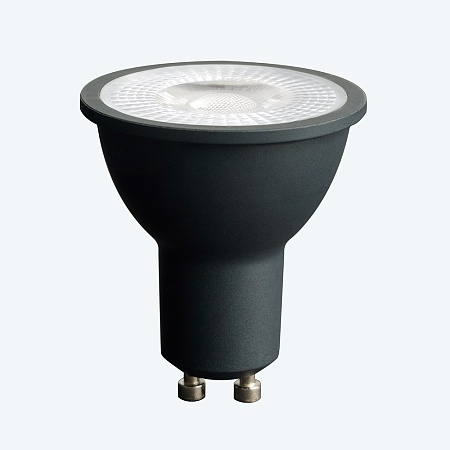 Лампа светодиодная Feron.PRO LB-1607 GU10 7W 175-265V 2700K  в черном корпусе - фото