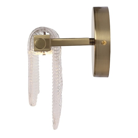 Светильник настенный ST-Luce золотистый/прозрачный LED 1*6W 3000K SL6021.201.06 - фото