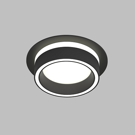 DK2100-BK Встраиваемый светильник NIKO, IP 20, до 15 Вт, GX53, LED, черный, акрил, алюминий - фото