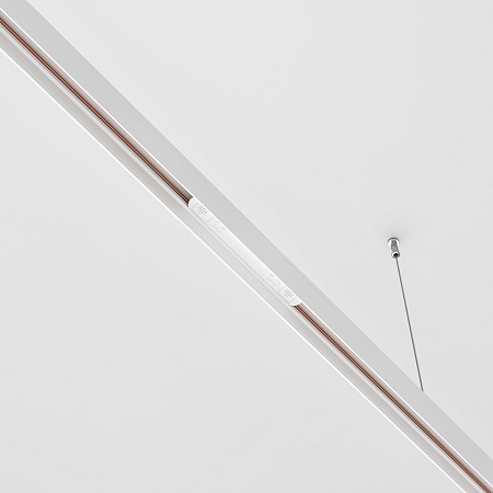 Коннектор питания прямой Exility белый - фото