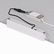 DK2515-WB Встраиваемый светильник SPACE со светодиодом L240mm 220V 20W 38° 4000К IP20 белый/черный алюминий - фото