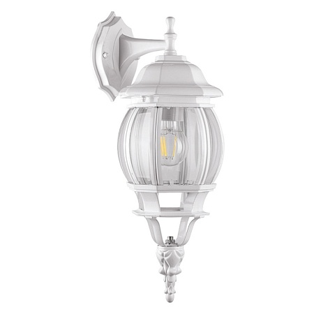 Светильник садово-парковый Feron 8102/PL8102 восьмигранный на стену вниз 100W E27 230V, черное золото - фото