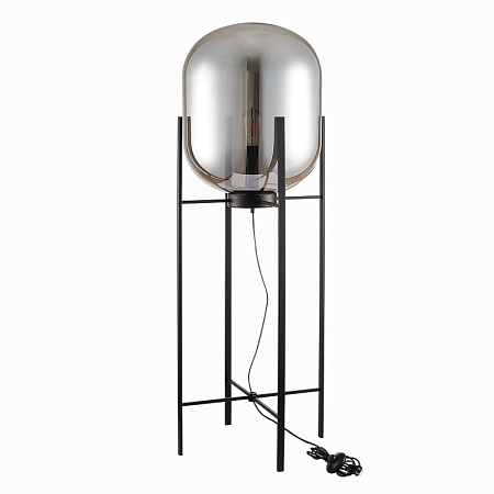 Торшер ST-Luce Черный/Дымчатый E27 1*40W (из 2-х коробок) SL1050.725.01 - фото