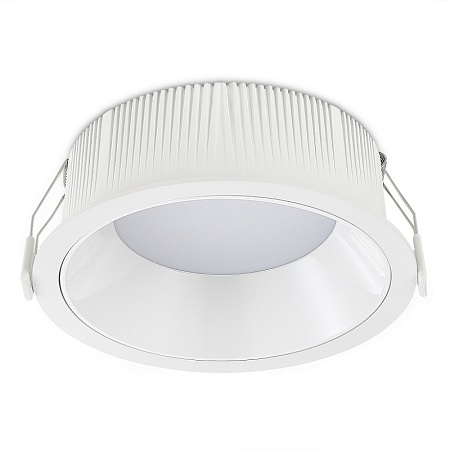 Св-к встр. Белый LED 1*18W 3000K 1 620Lm Ra80 120° IP20 D160xH60 100-240V ST755.538.18 - фото