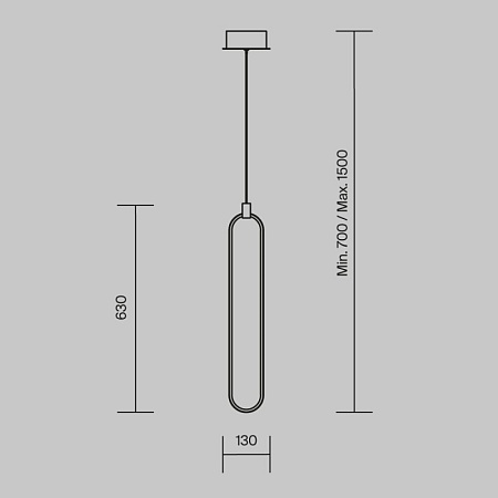 Подвесной светильник Maytoni Chain MOD017PL-L13G - фото