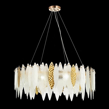 Люстра подвесная ST-Luce Золотистый/Прозрачный, Белый E14 10*60W SL1224.203.10 - фото