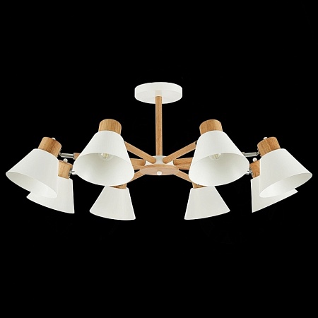 Светильник потолочный Светлое дерево, Белый/Белый E27 8*60W SLE103702-08 - фото