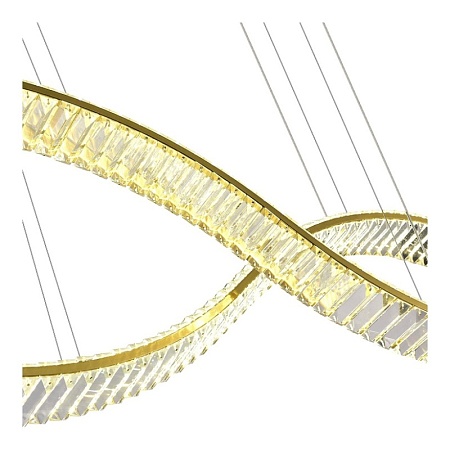 Светильник подвесной ST-Luce Латунь/Прозрачный LED 1*50W 3000K SL6206.303.50 - фото