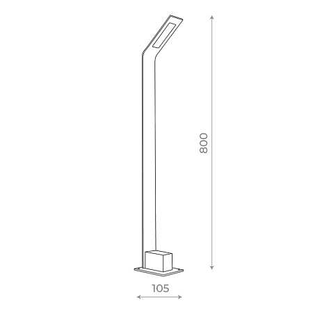 Светильник уличный наземный ST-Luce Черный/Черный LED 1*6W 4000K SL094.445.01 - фото