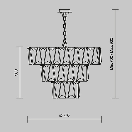 Подвесной светильник Maytoni Puntes MOD043PL-18G - фото