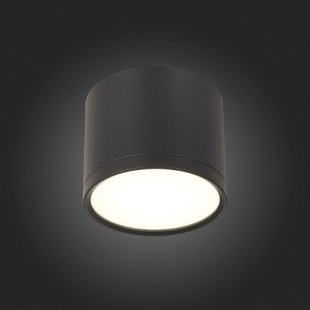 Светильник потолочный Черный LED 1*9W 4000K 702Lm Ra>90 120° IP20 D88xH75 170-240V ST113.442.09 - фото