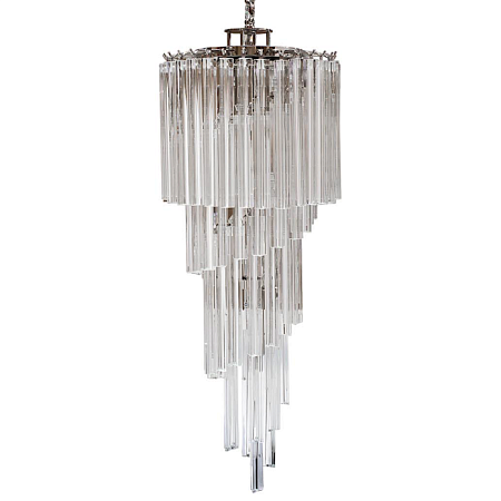 Люстра Rh 1920S Odeon Clear Glass Fringe Nickel Imperiumloft 75652-22 - фото