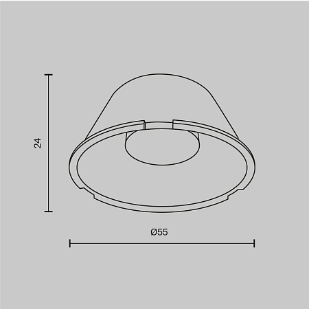 Линза ⌀49mm 15°   для Focus Led 12Вт - фото