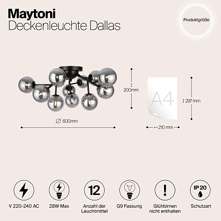 Потолочный светильник Maytoni MOD545CL-12B - фото